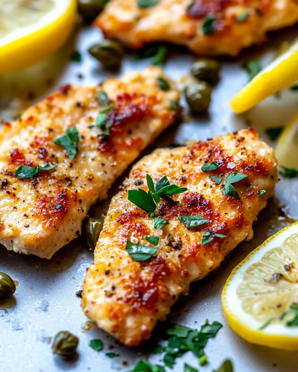 Delicious Zesty Lemon Pepper Turkey Cutlets with Capers image