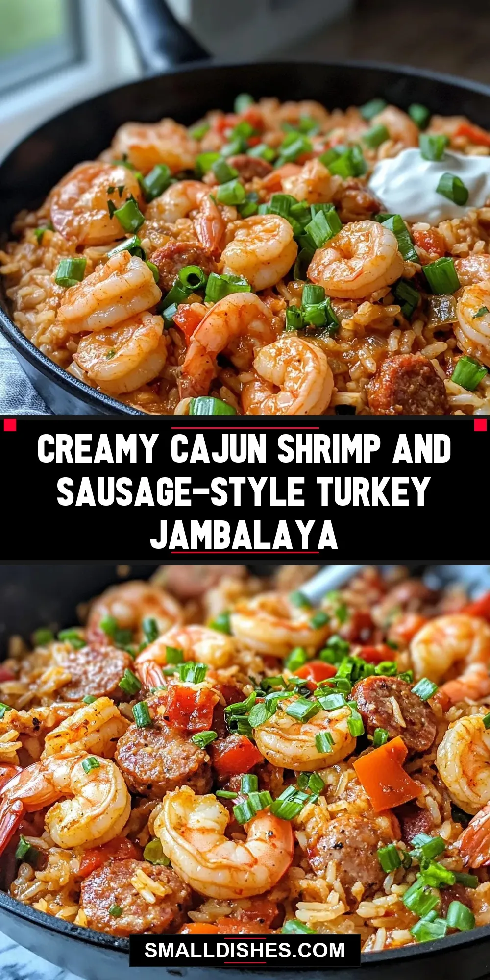 Creamy Cajun Shrimp And Sausage-Style Turkey Jambalaya (Creamy & Delicious)
