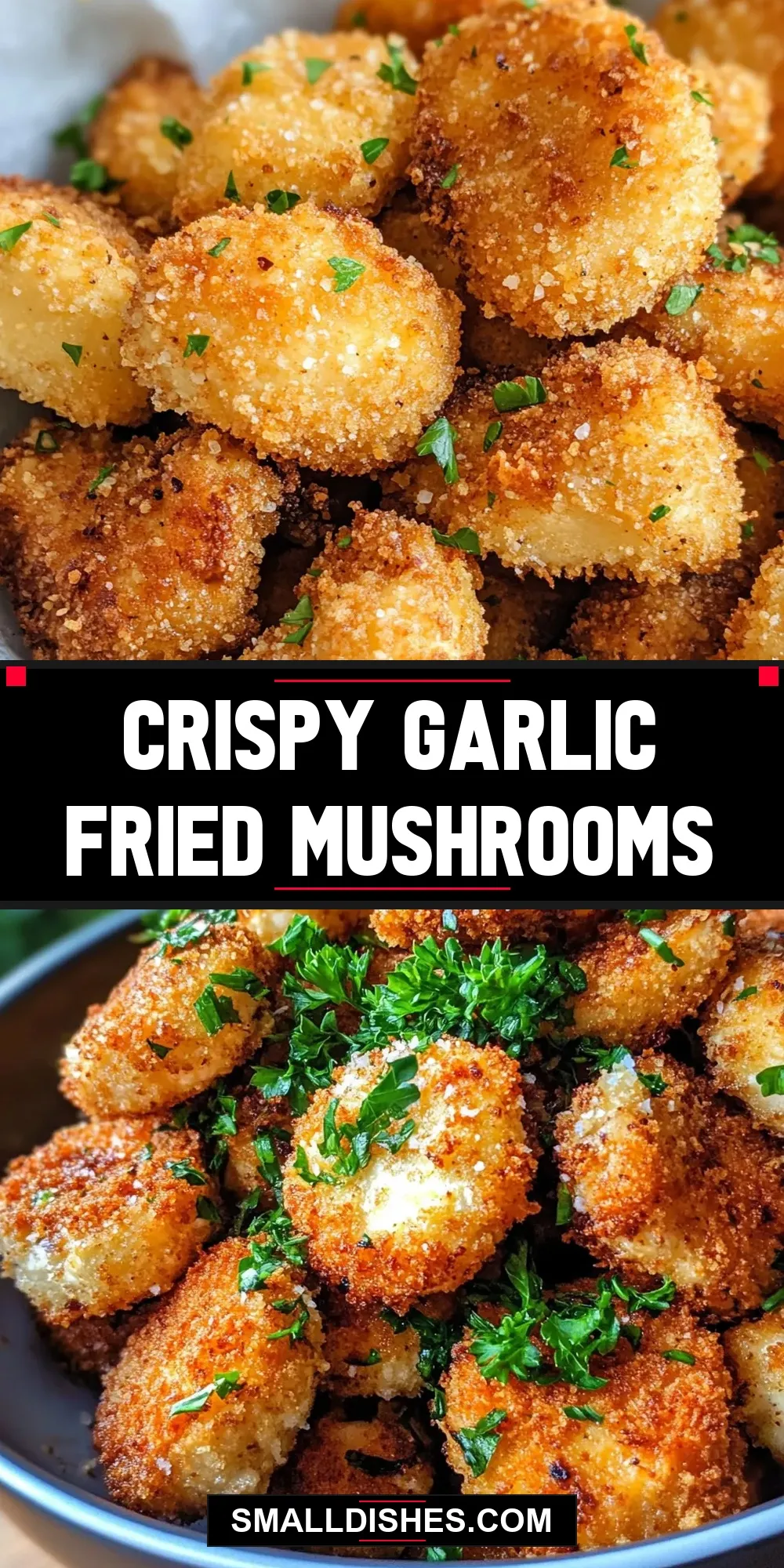 Crispy Garlic Fried Mushrooms Recipe