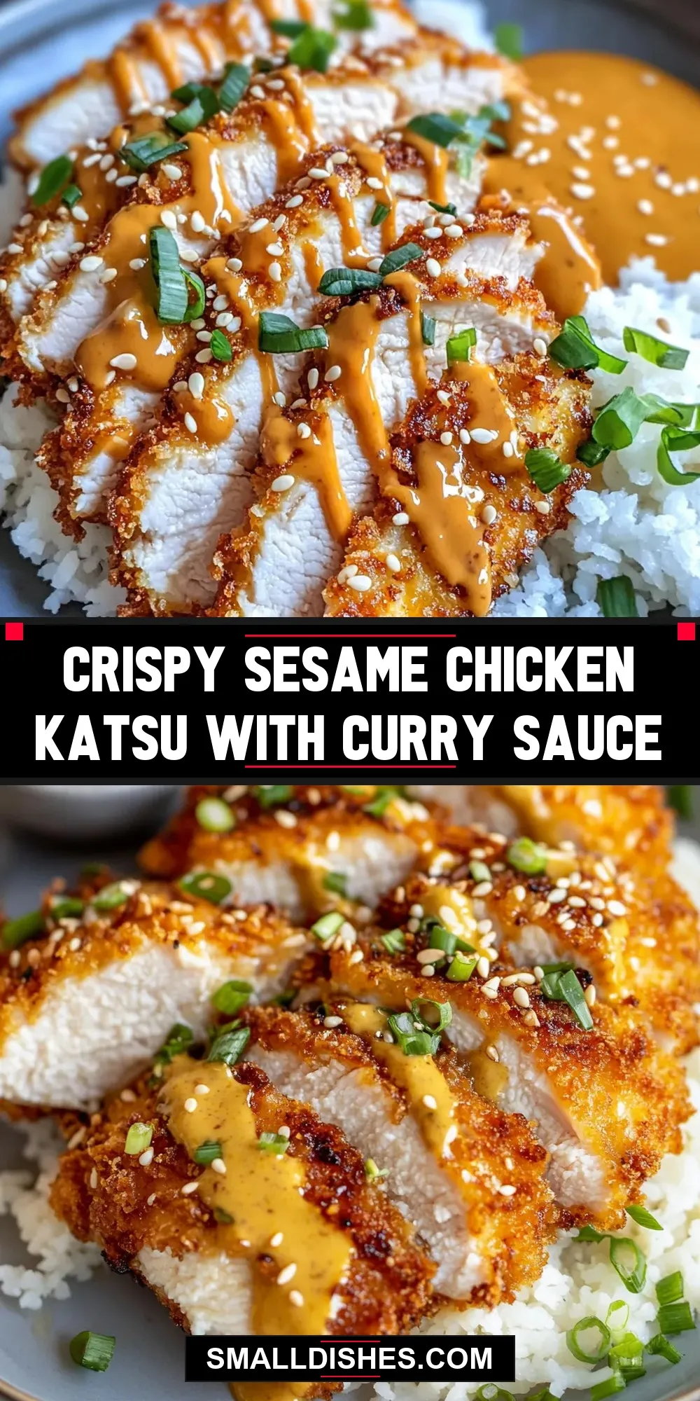 Easy Crispy Sesame Chicken Katsu With Curry Sauce Recipe