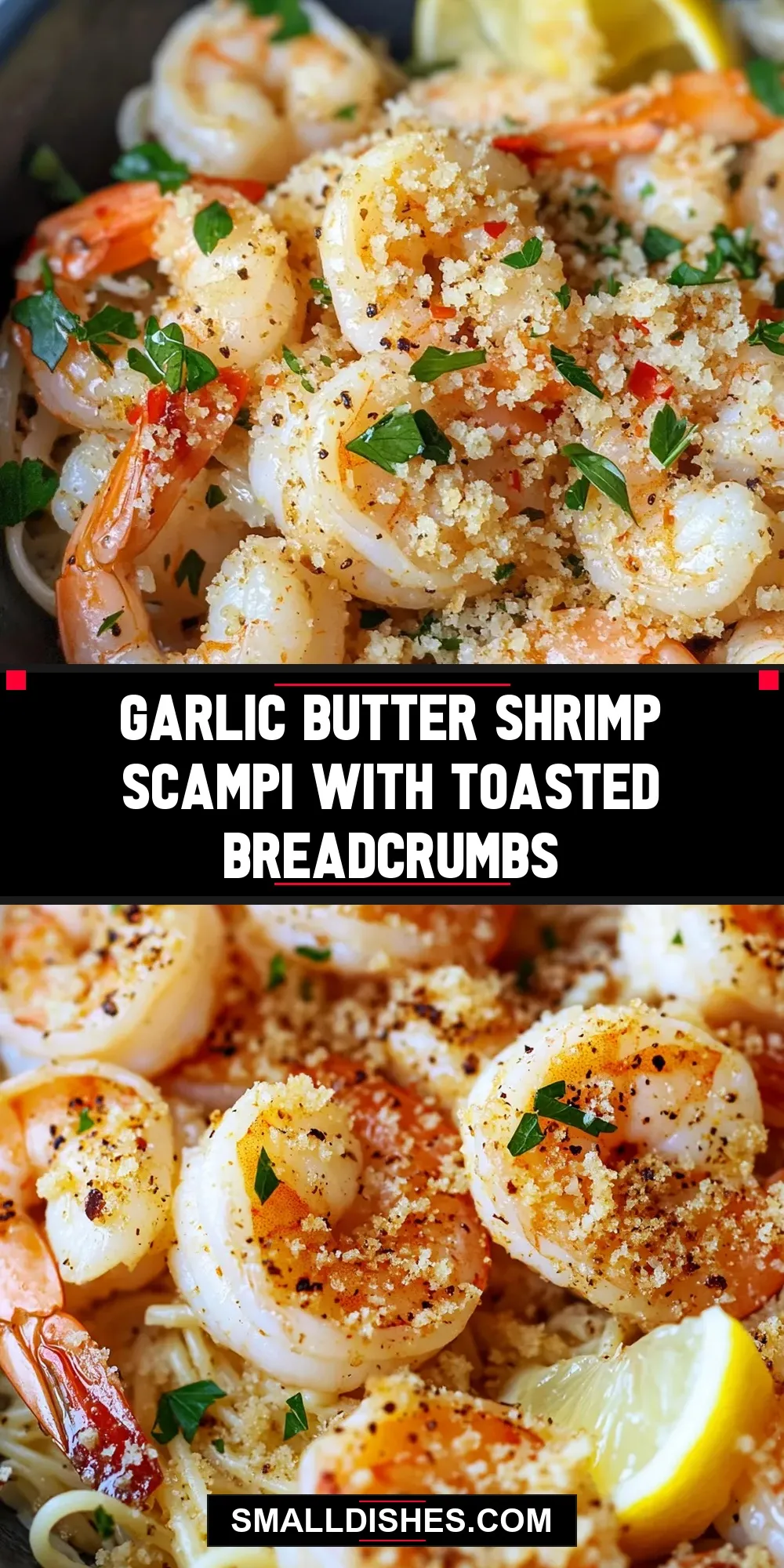 Easy Garlic Butter Shrimp Scampi With Toasted Breadcrumbs Recipe