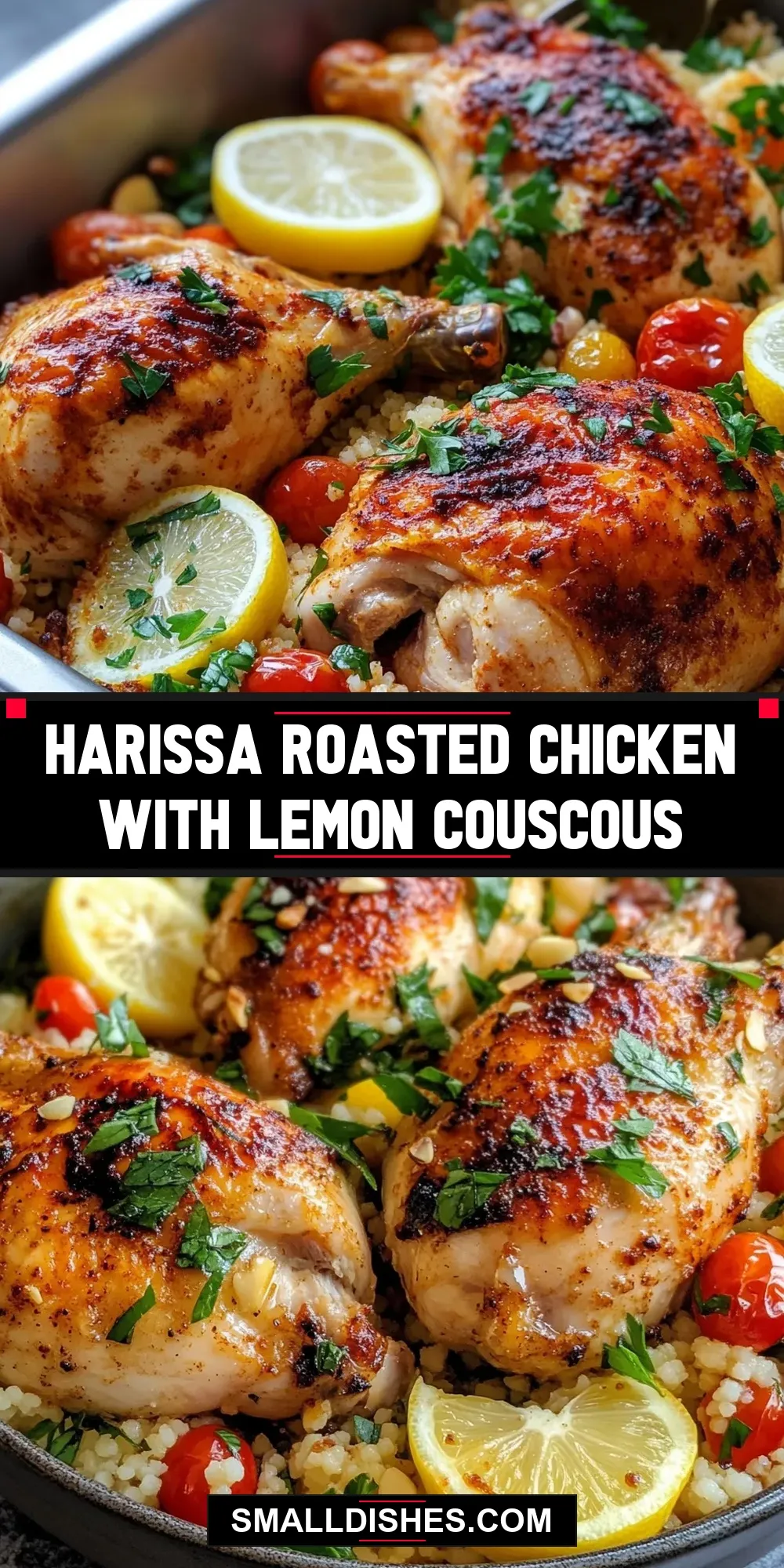 Harissa Roasted Chicken With Lemon Couscous (Savory & Delicious)