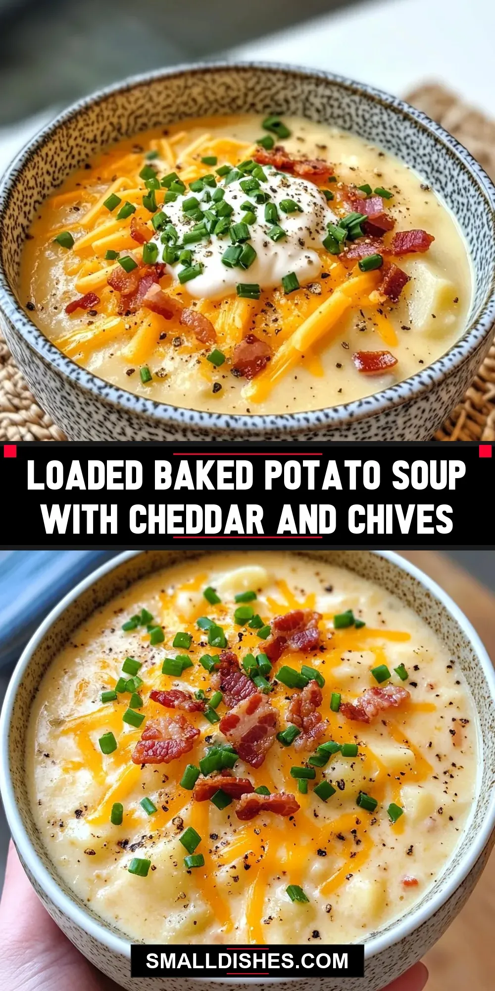 How To Make Quick Loaded Baked Potato Soup With Cheddar And Chives