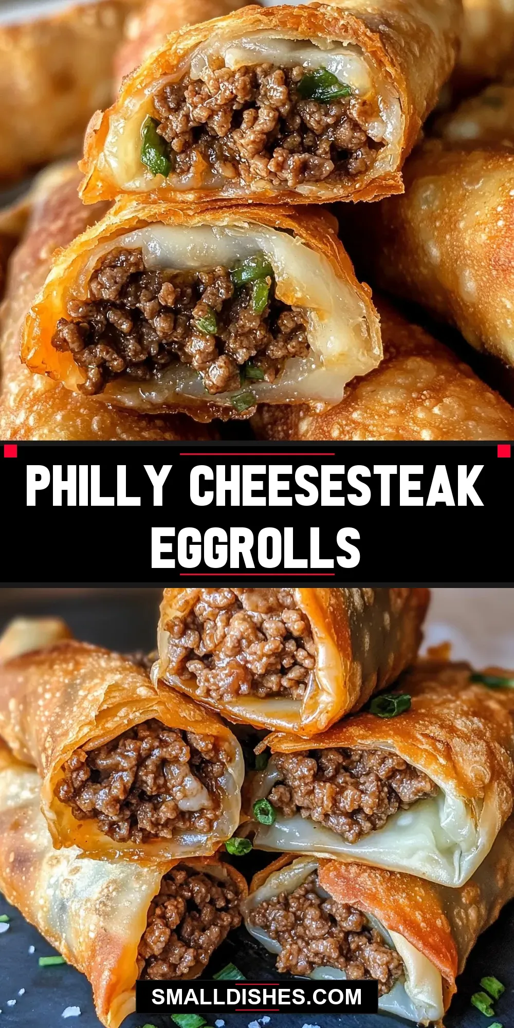 Easy Philly Cheesesteak Eggrolls Recipe