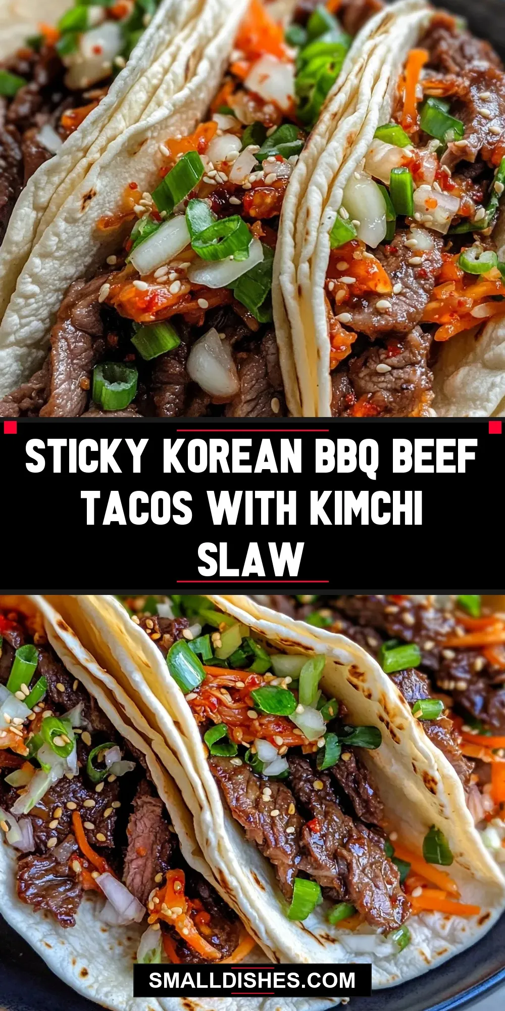 How To Make Irresistible Sticky Korean Bbq Beef Tacos With Kimchi Slaw