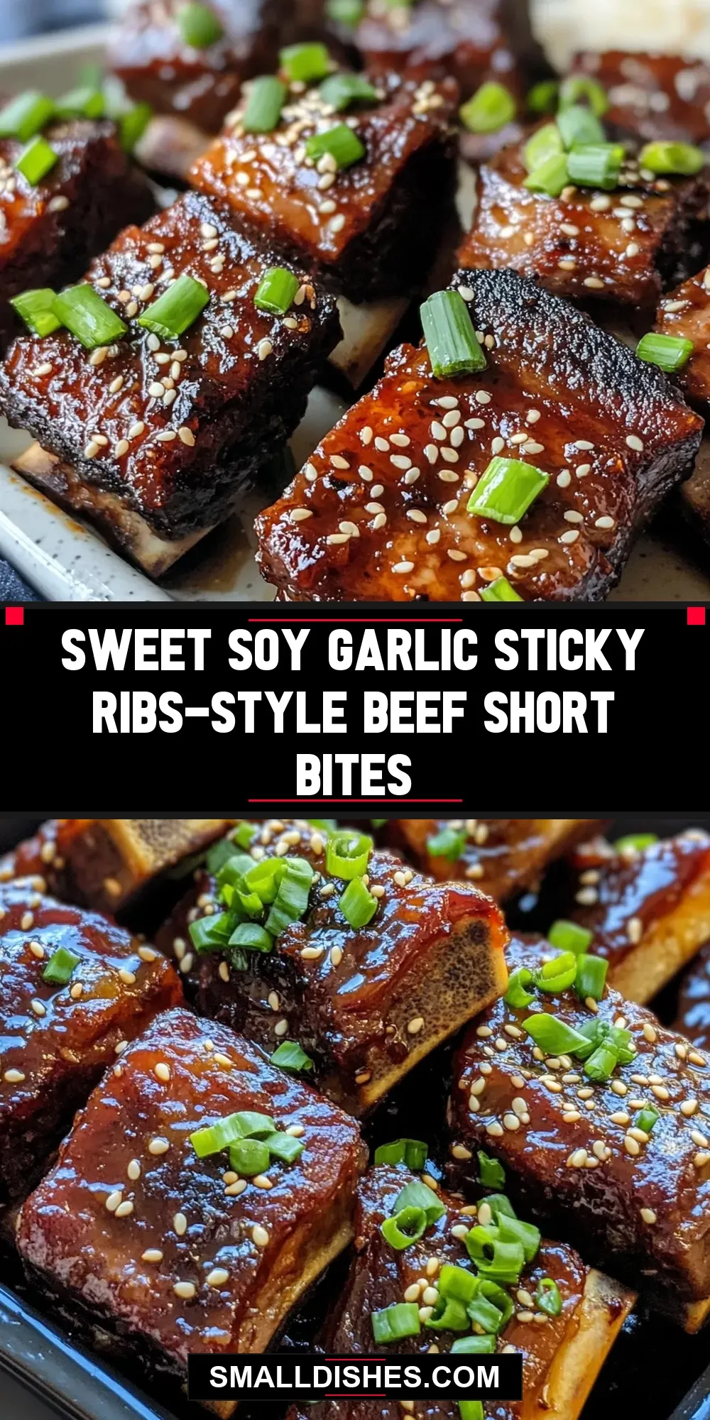 How To Make Homemade Sweet Soy Garlic Sticky Ribs-Style Beef Short Bites