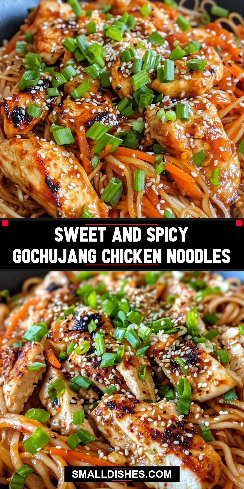 Healthy Sweet And Spicy Gochujang Chicken Noodles