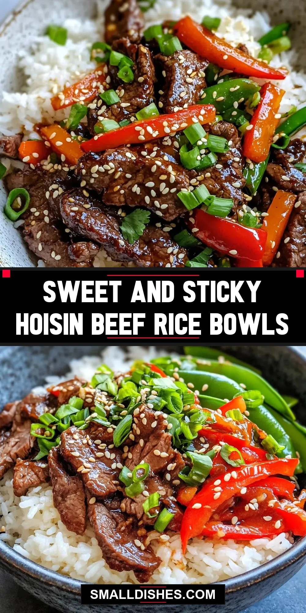 Sweet And Sticky Hoisin Beef Rice Bowls Recipe