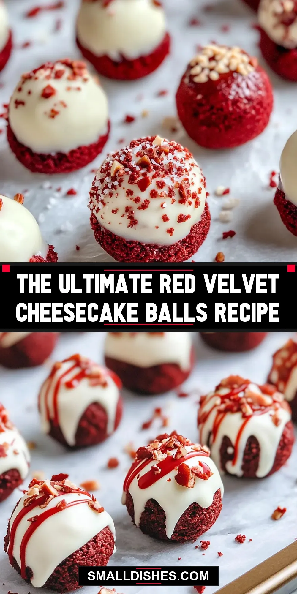 The Ultimate Red Velvet Cheesecake Balls (Healthy & Delicious)