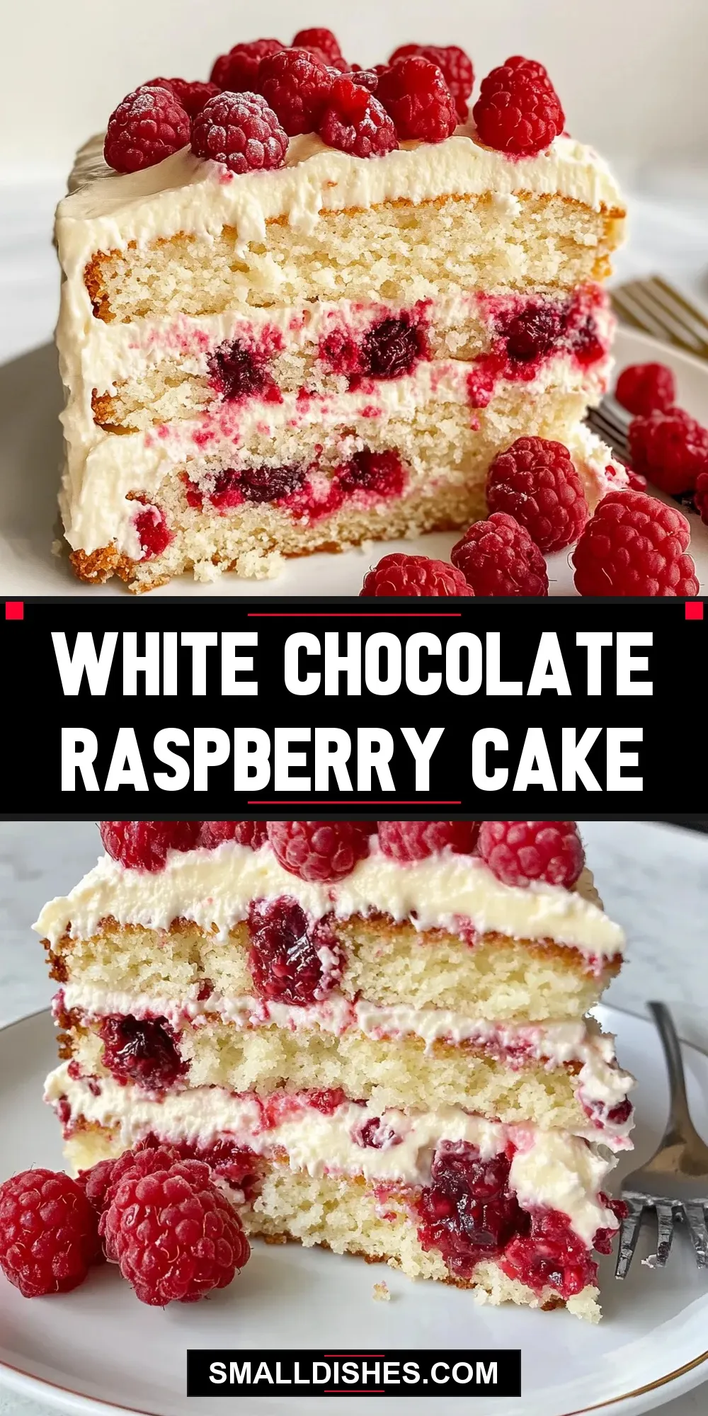 Easy White Chocolate Raspberry Cake Recipe