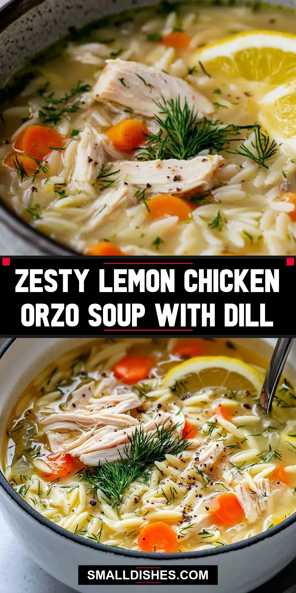 The Best Zesty Lemon Chicken Orzo Soup With Dill Ever