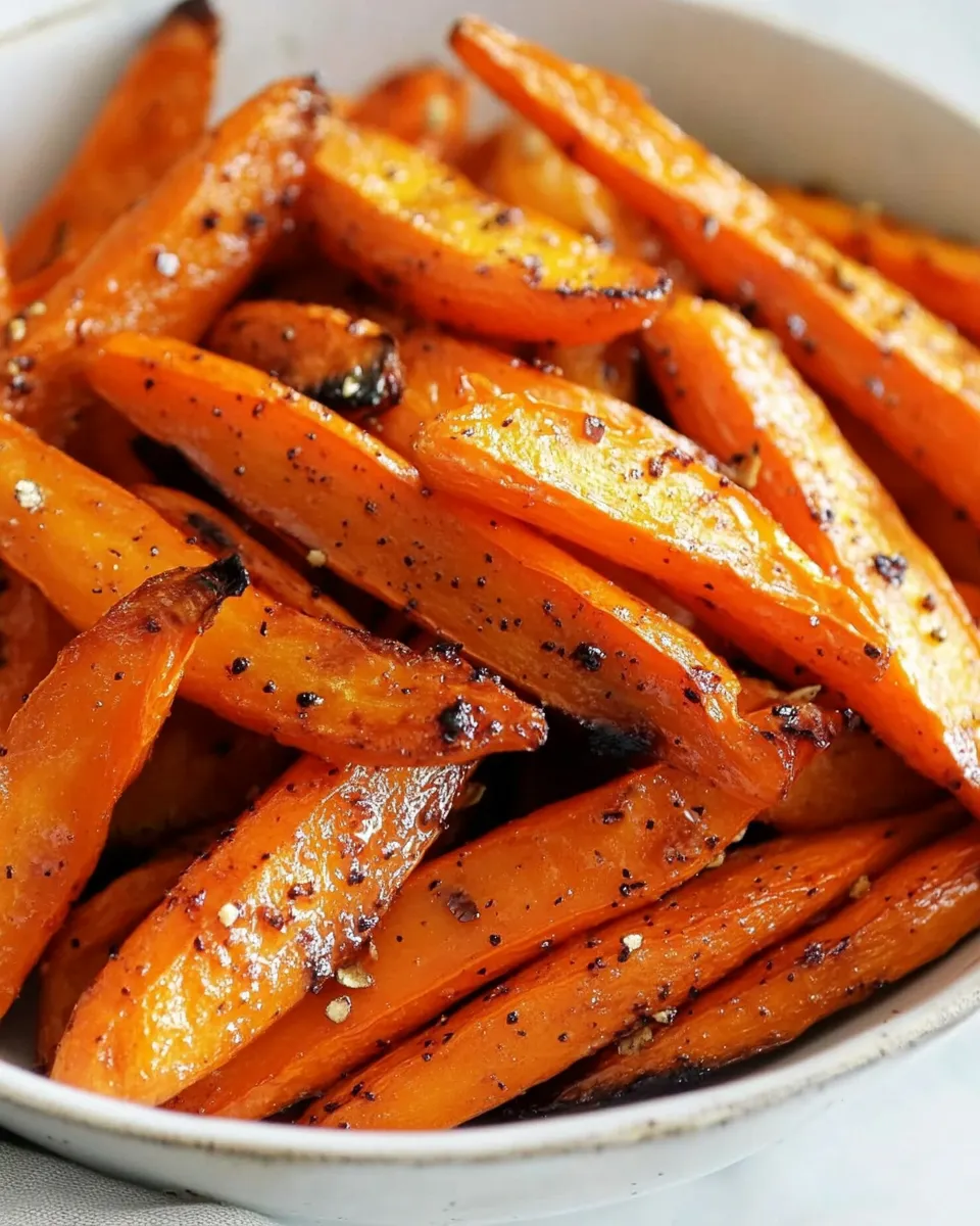 Healthy Air Fryer Carrots shot