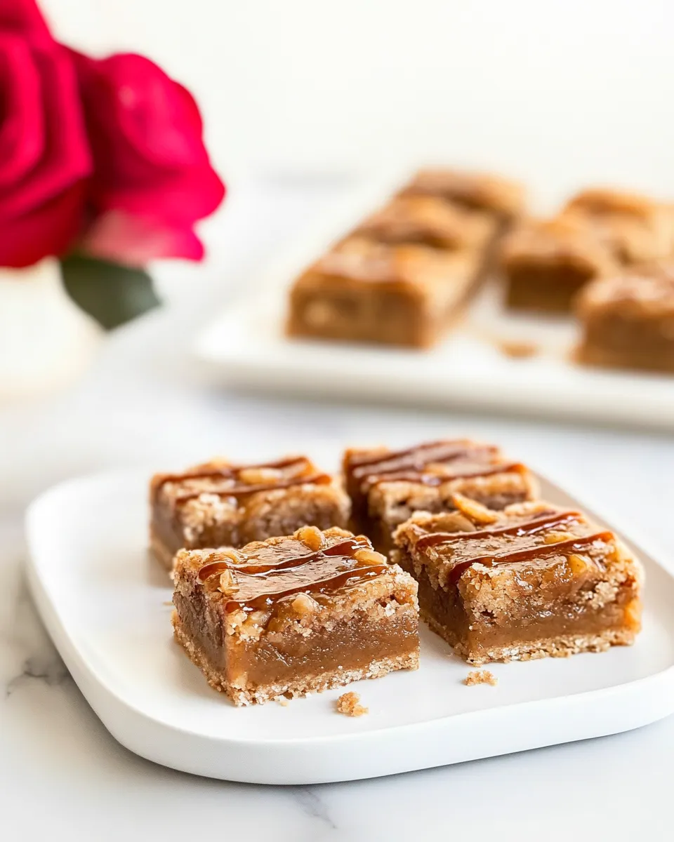 Delicious Apple Bars food shot