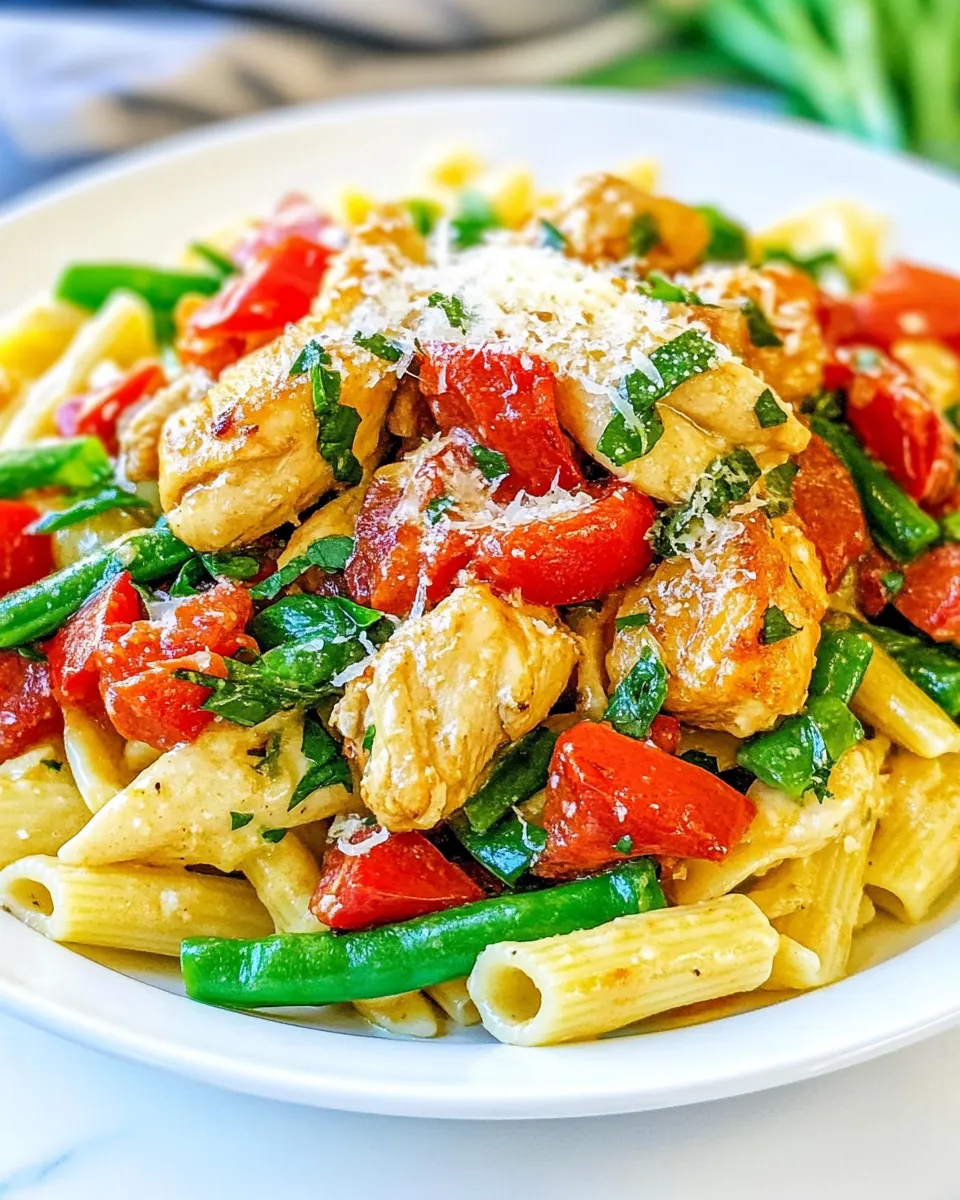 Classic Asiago Chicken and Pasta image