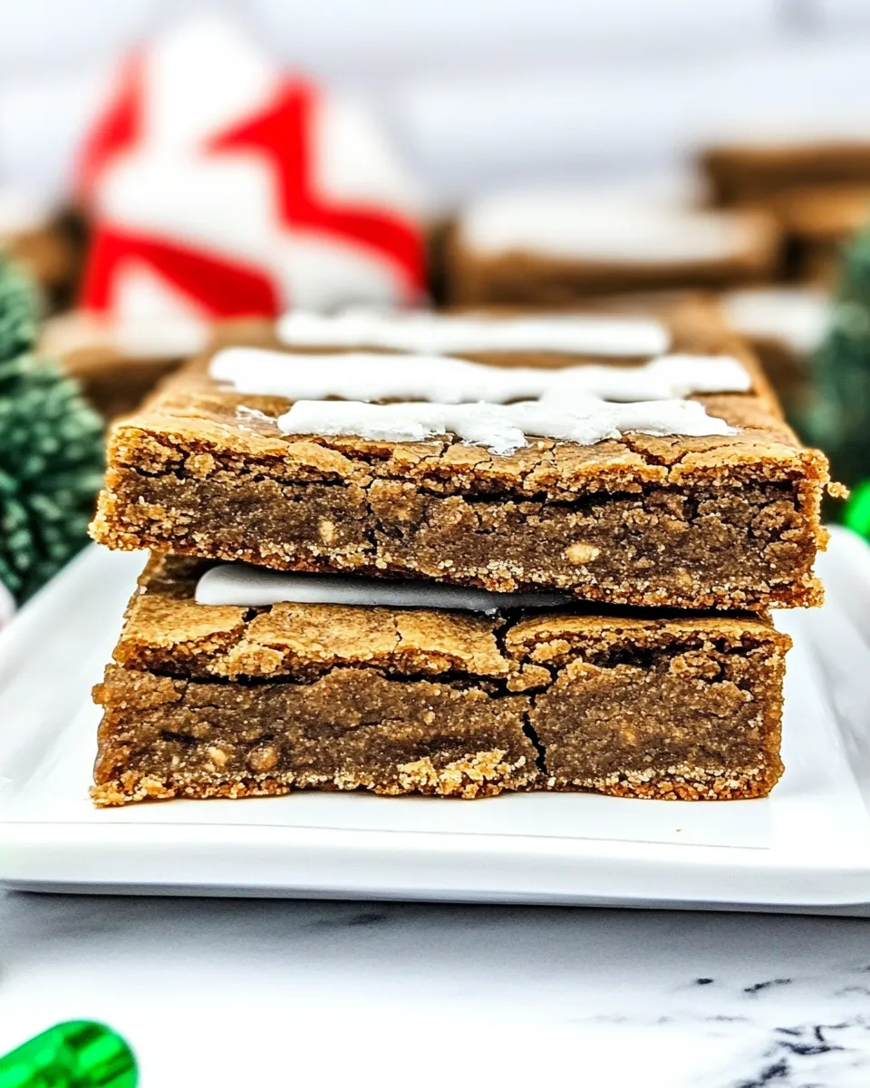 Easy BEST Gingerbread Cookie Bars recipe photo