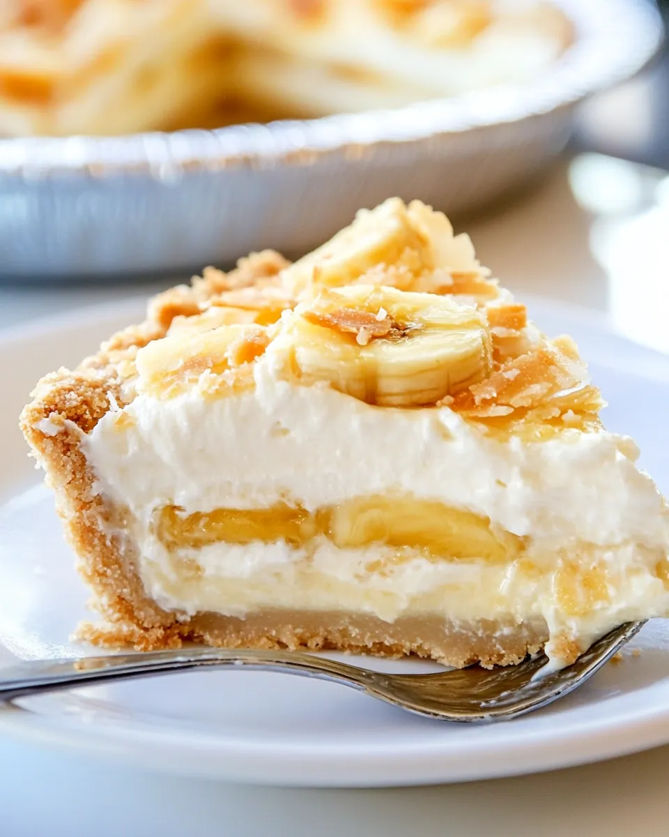 Homemade Banana Coconut Cream Pie photo