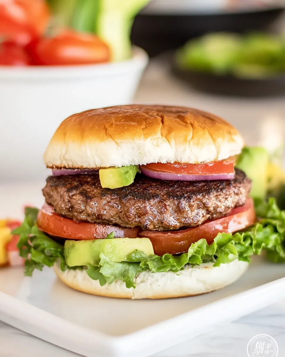 Delicious California Burgers #4thofJulyParty shot