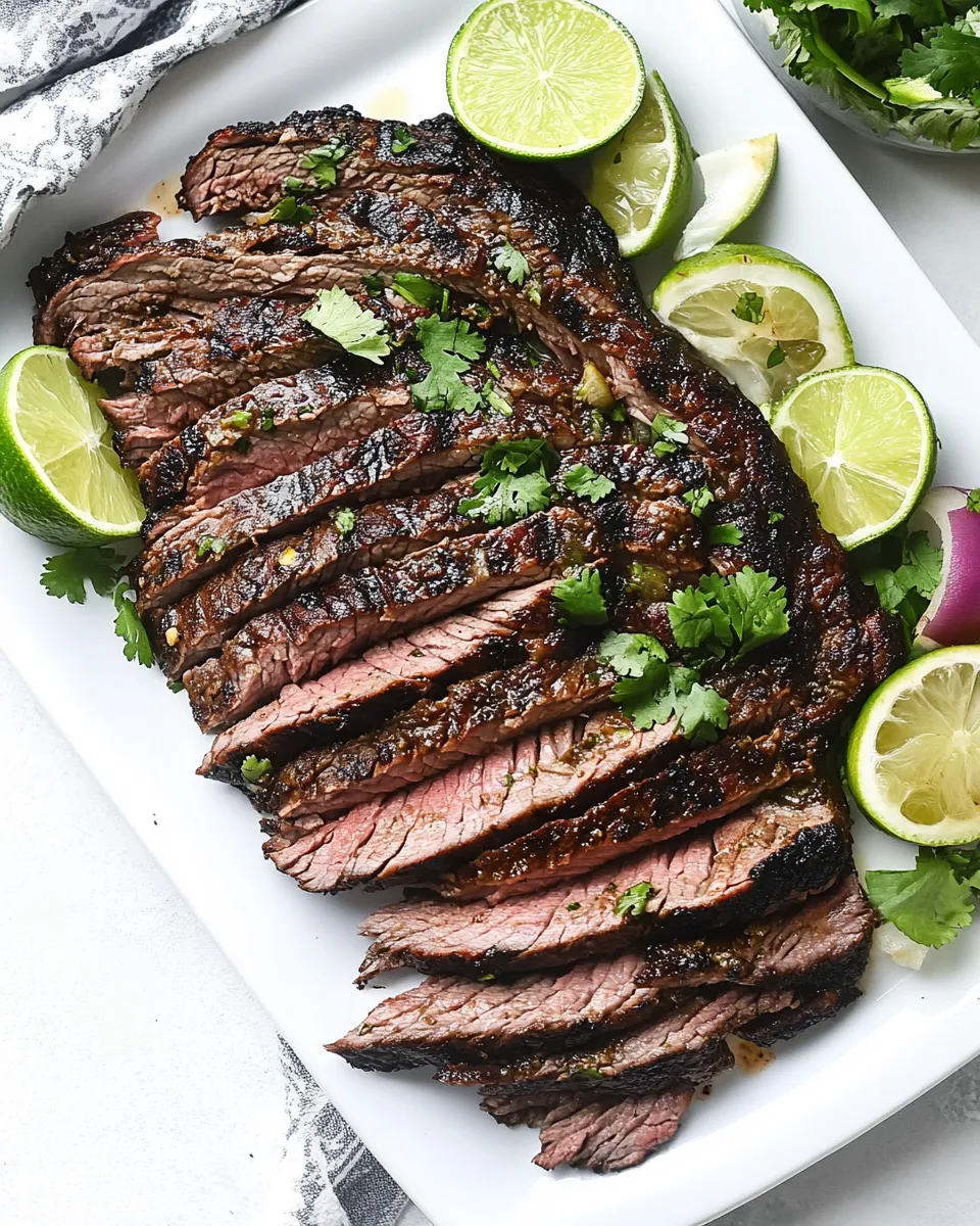 Delicious Carne Asada food shot
