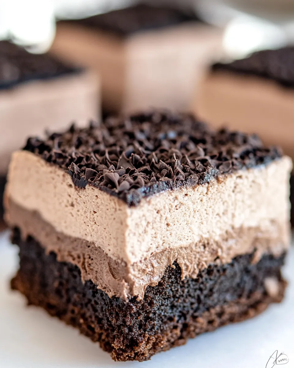 Easy Chocolate Mousse Brownies or Best Brownies EVER! recipe photo