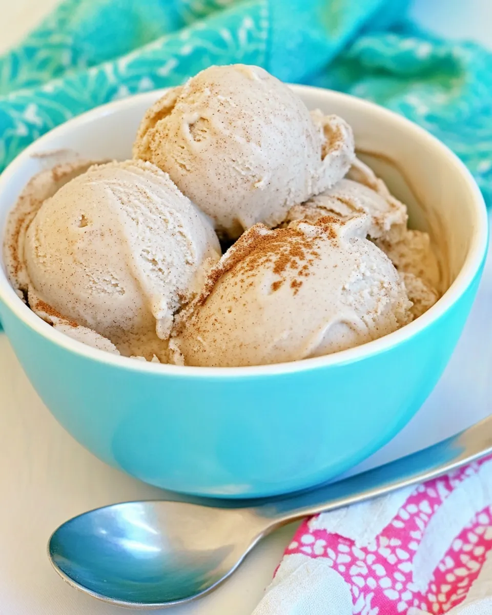 Delicious Cinnamon Vanilla Bean Ice Cream shot