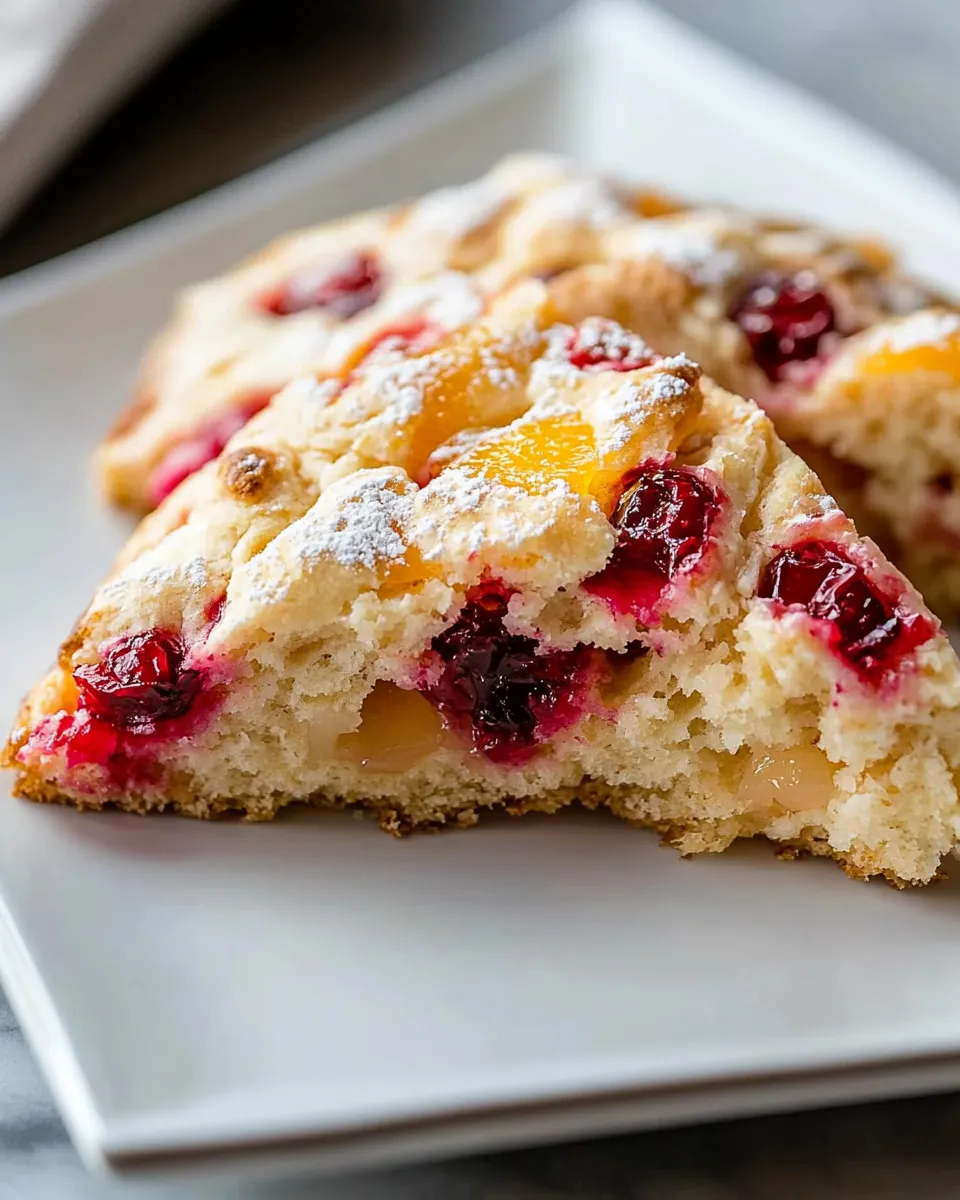 Easy Cranberry Orange Scones (Bakery-Style) dish photo