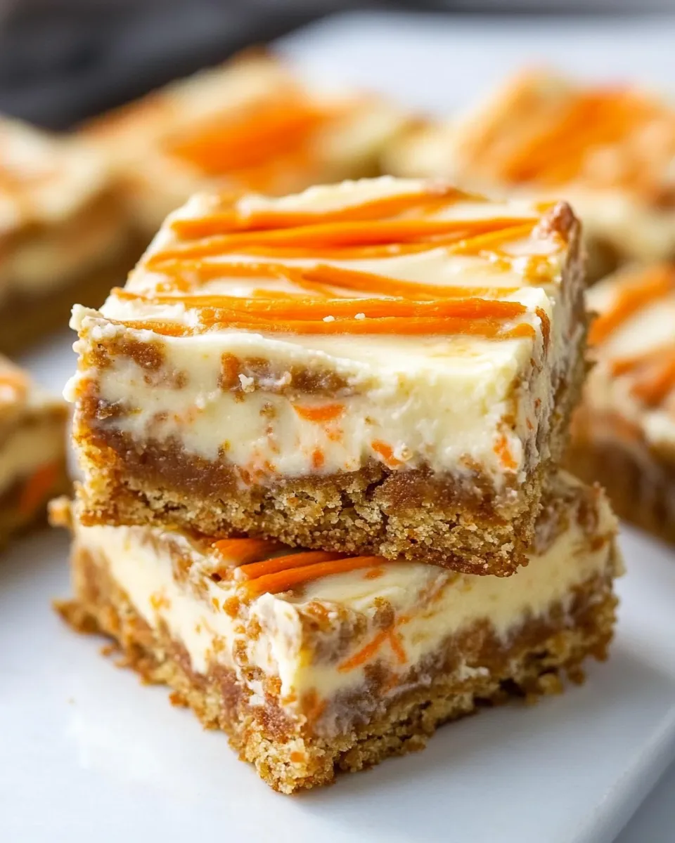 Easy Cream Cheese Carrot Cake Bars photo