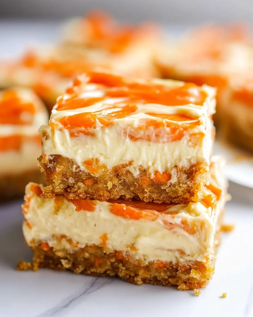 Delicious Cream Cheese Carrot Cake Bars image