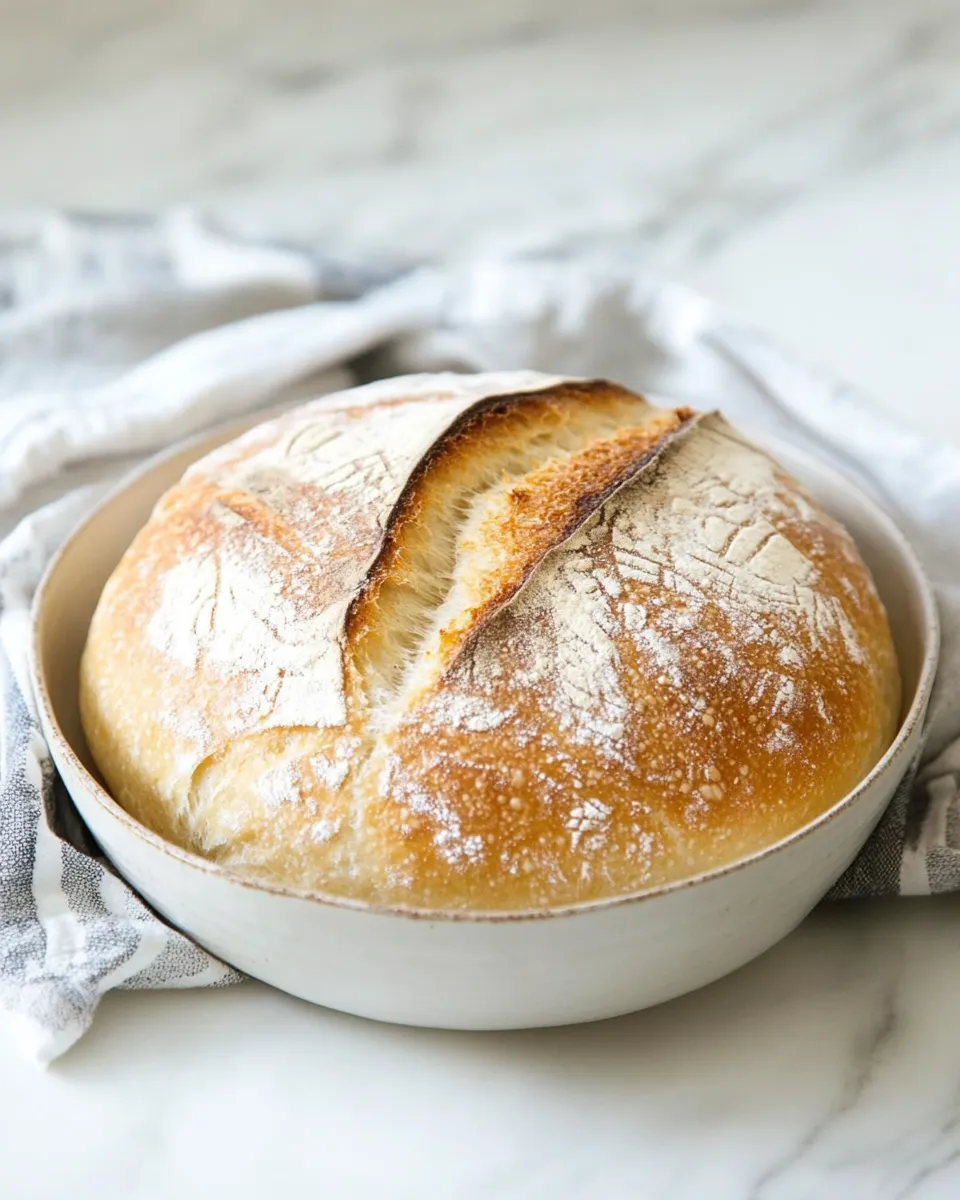 Homemade Dutch Oven Bread shot