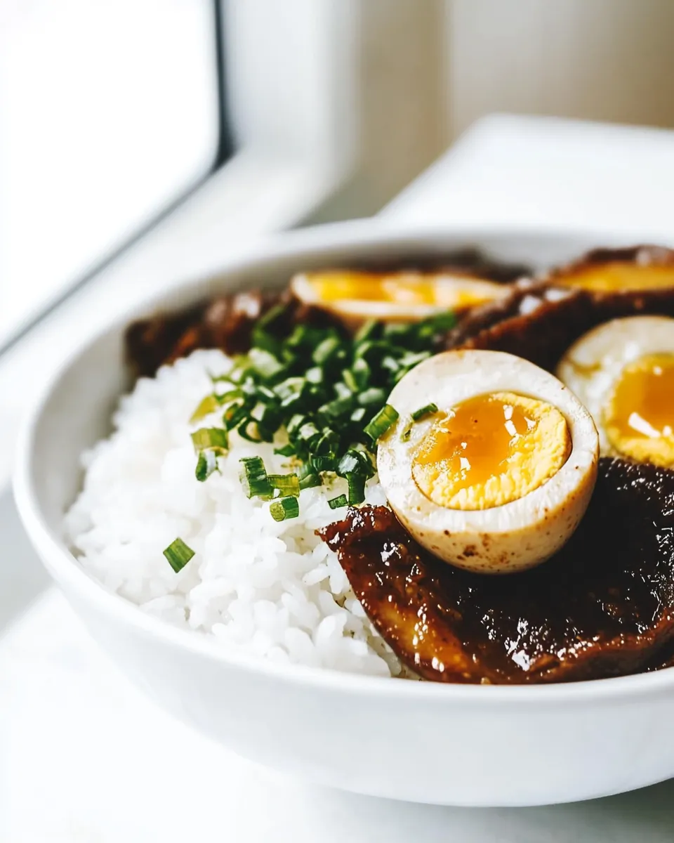 Delicious Filipino Adobo Eggs shot