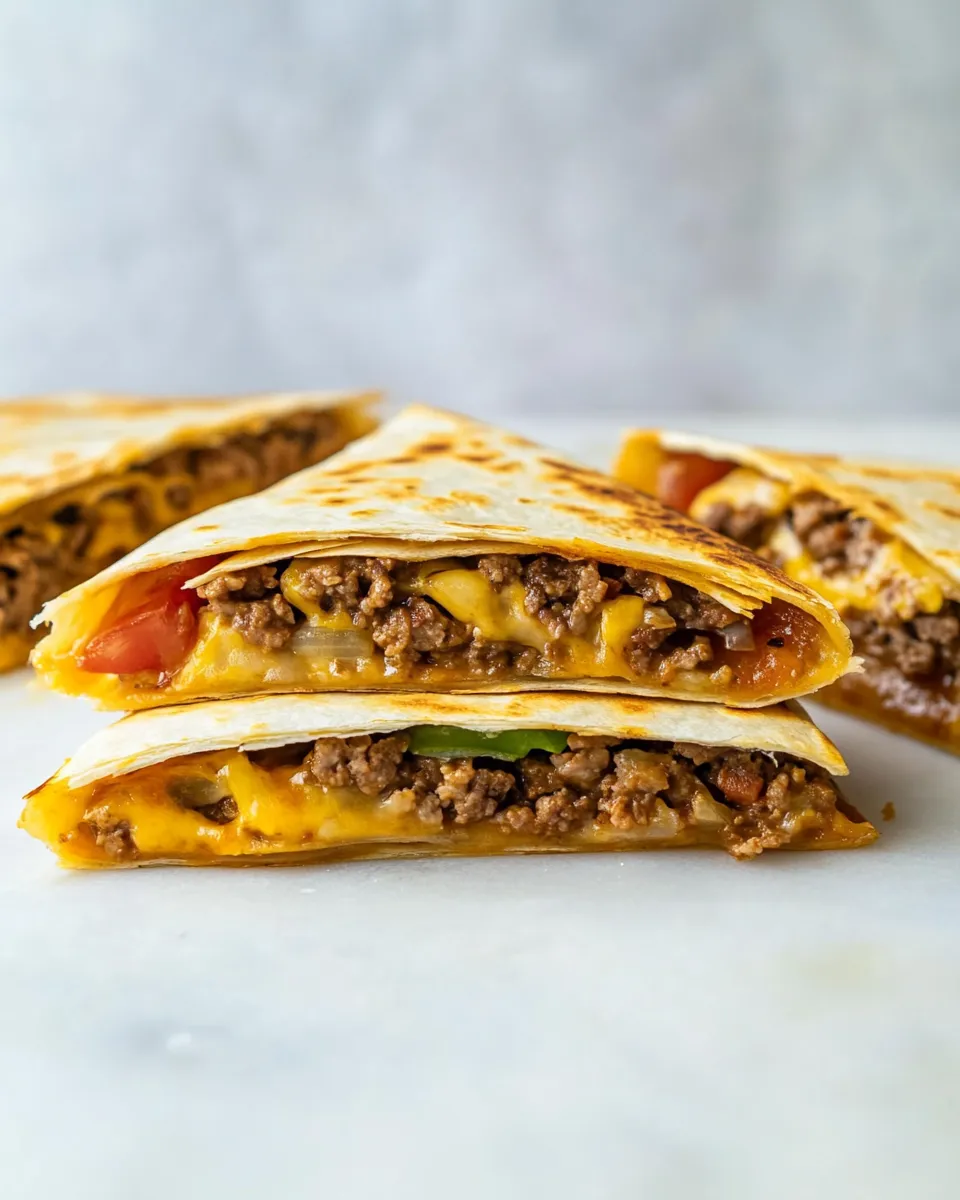 Classic Hamburger Quesadilla image