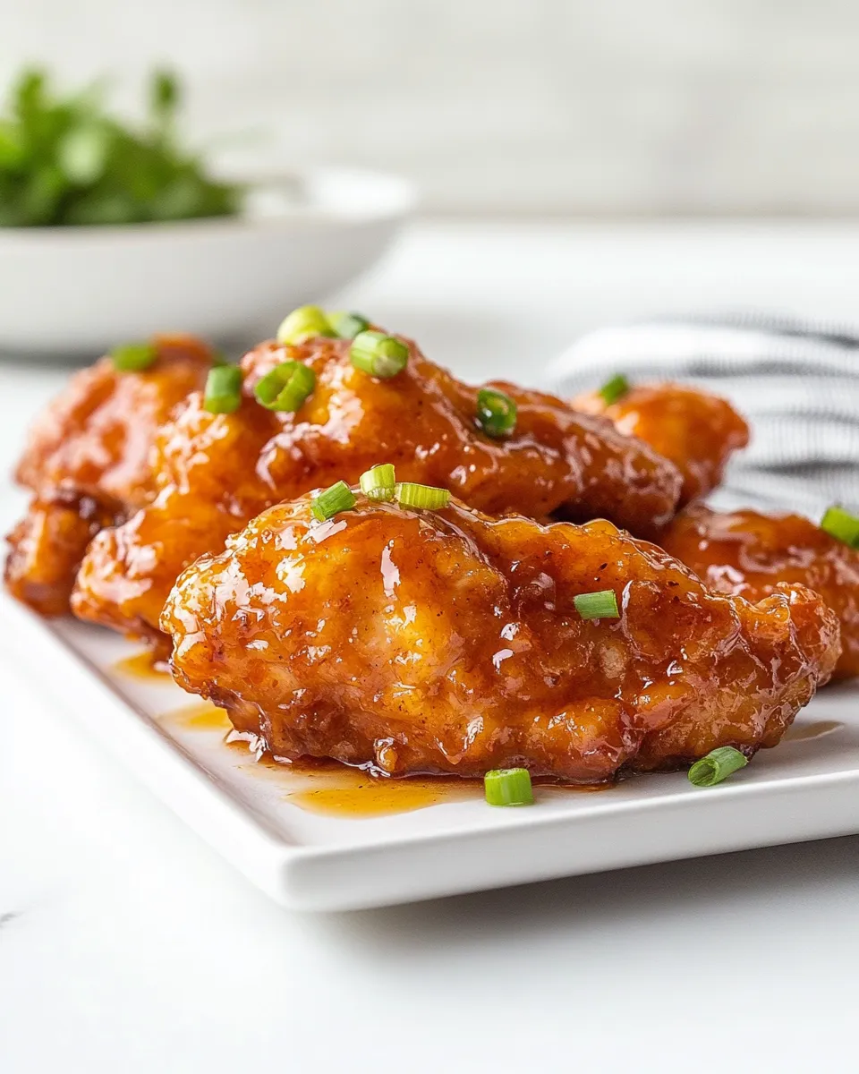 Delicious Hot Honey Chicken shot