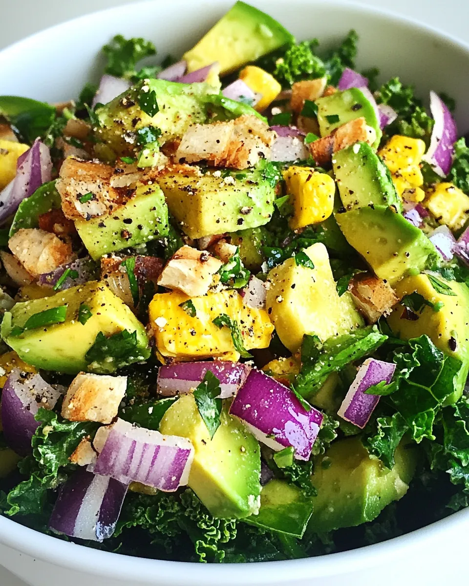 Classic Kale Avocado Salad image