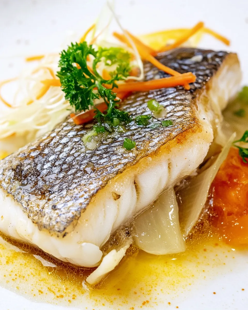 Easy Miso-Glazed Sea Bass recipe photo