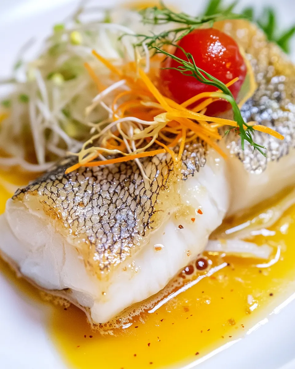 Savory Miso-Glazed Sea Bass shot