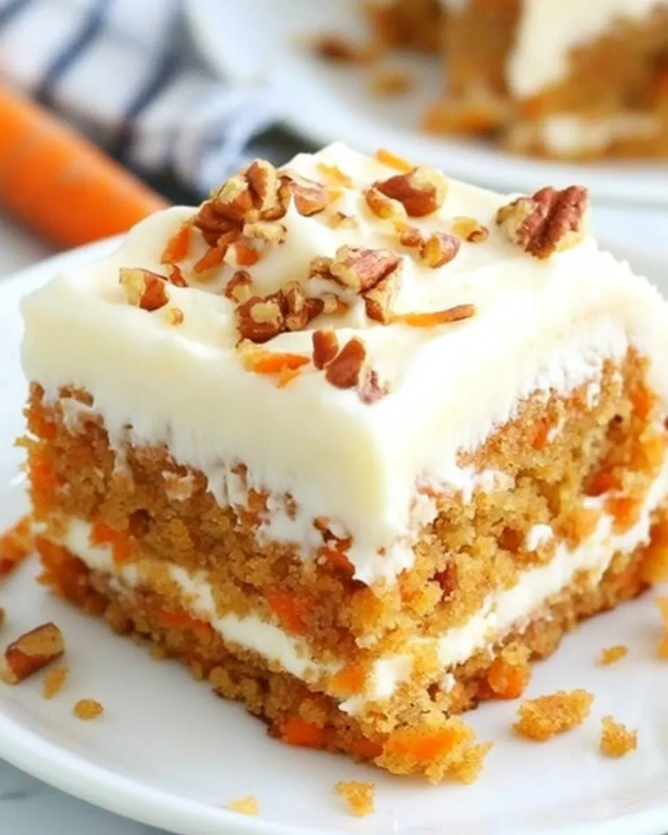 Delicious Moist Carrot Cake shot