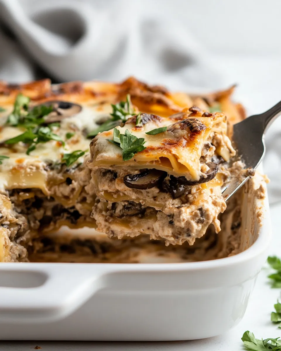 Easy Mushroom Lasagna recipe photo