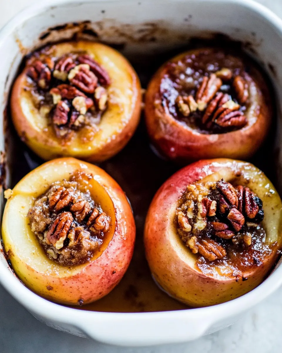 Homemade Pecan Stuffed Baked Apples photo