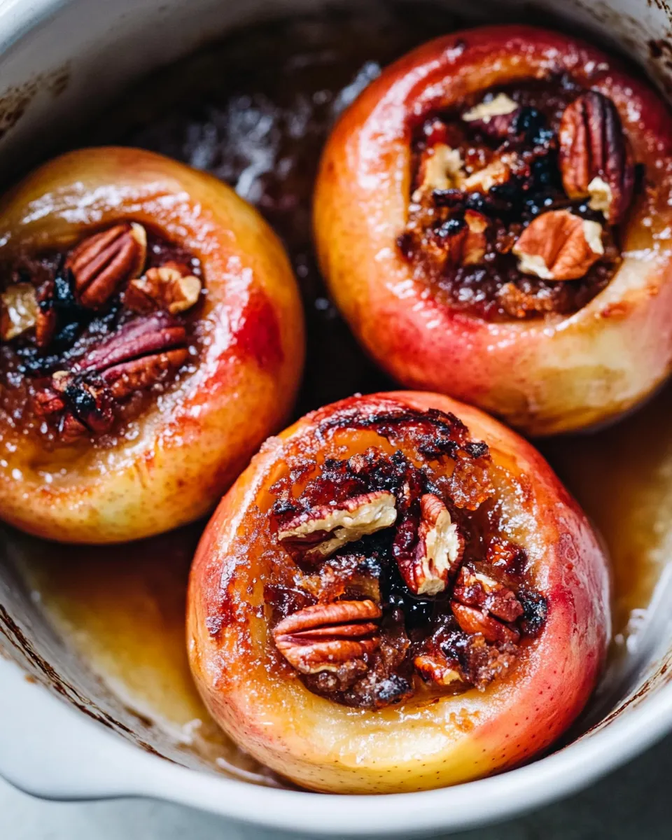 Delicious Pecan Stuffed Baked Apples shot