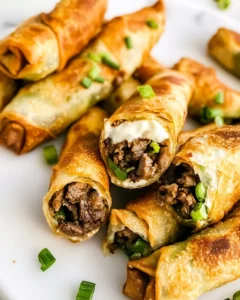 Homemade Philly Cheesesteak Egg Rolls photo