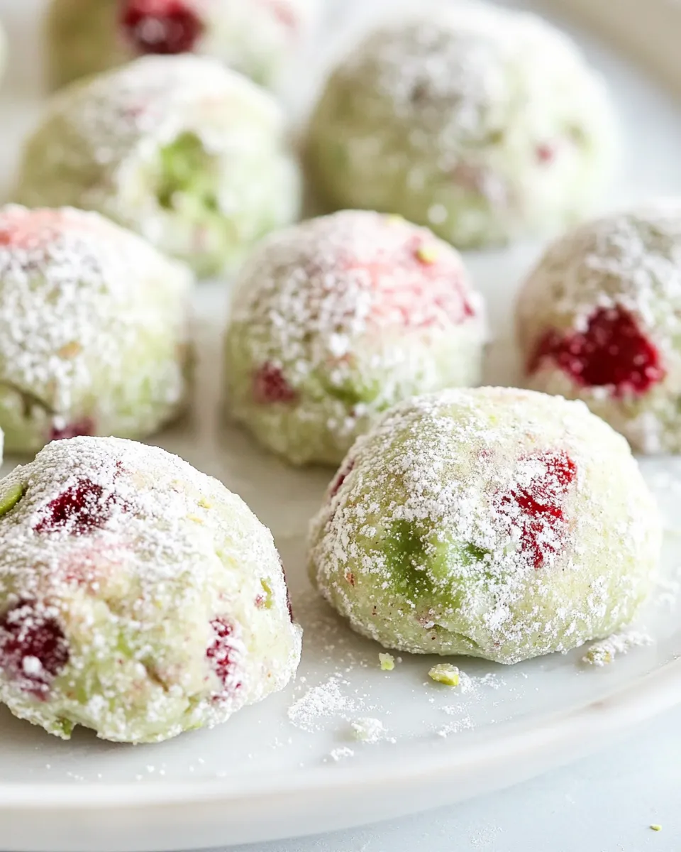 Easy Pistachio Cherry Meltaways recipe photo