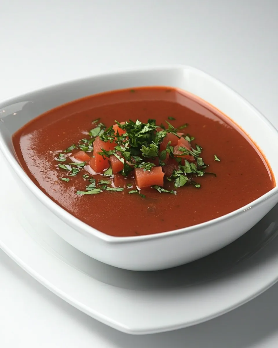 Classic Raw Red Pepper Soup image