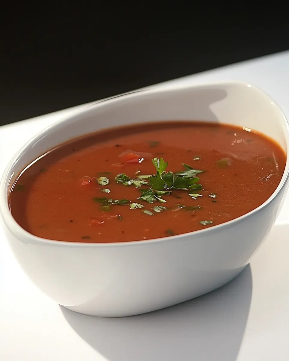 Easy Raw Red Pepper Soup recipe photo