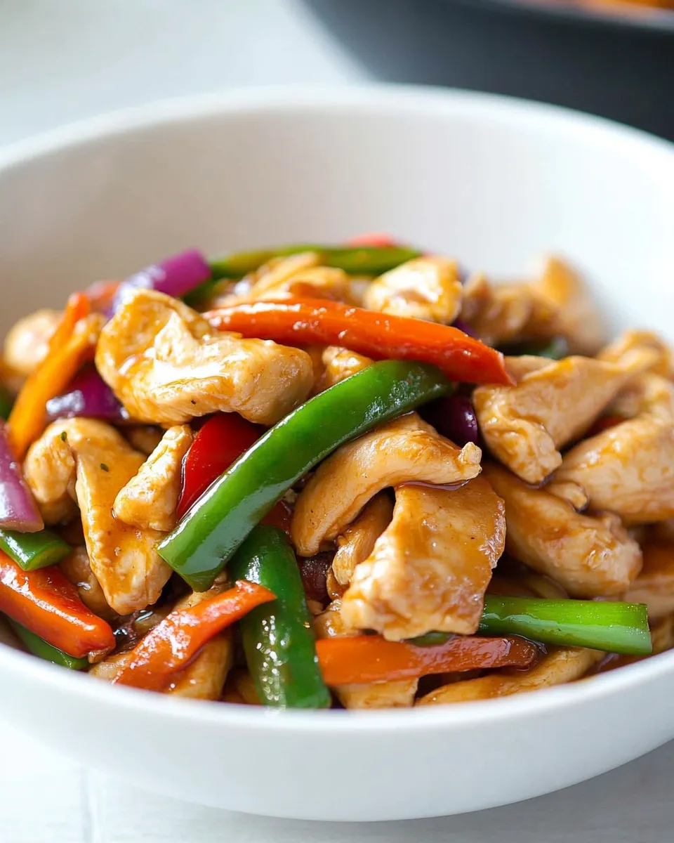 Easy Spicy Chicken Stir-Fry (Ayam Paprik) recipe photo