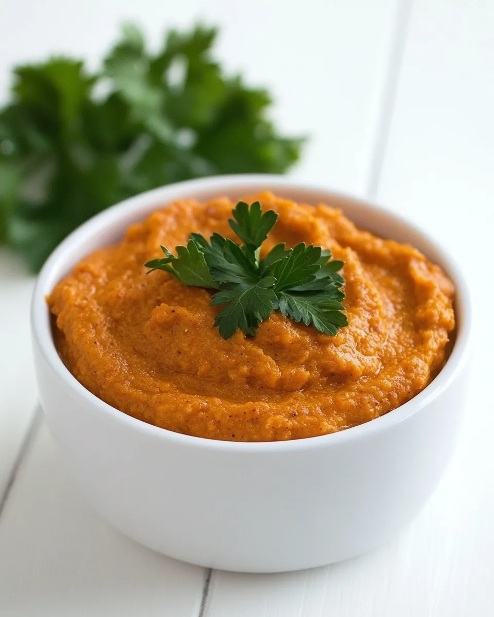 Savory Spicy Pumpkin Hummus shot