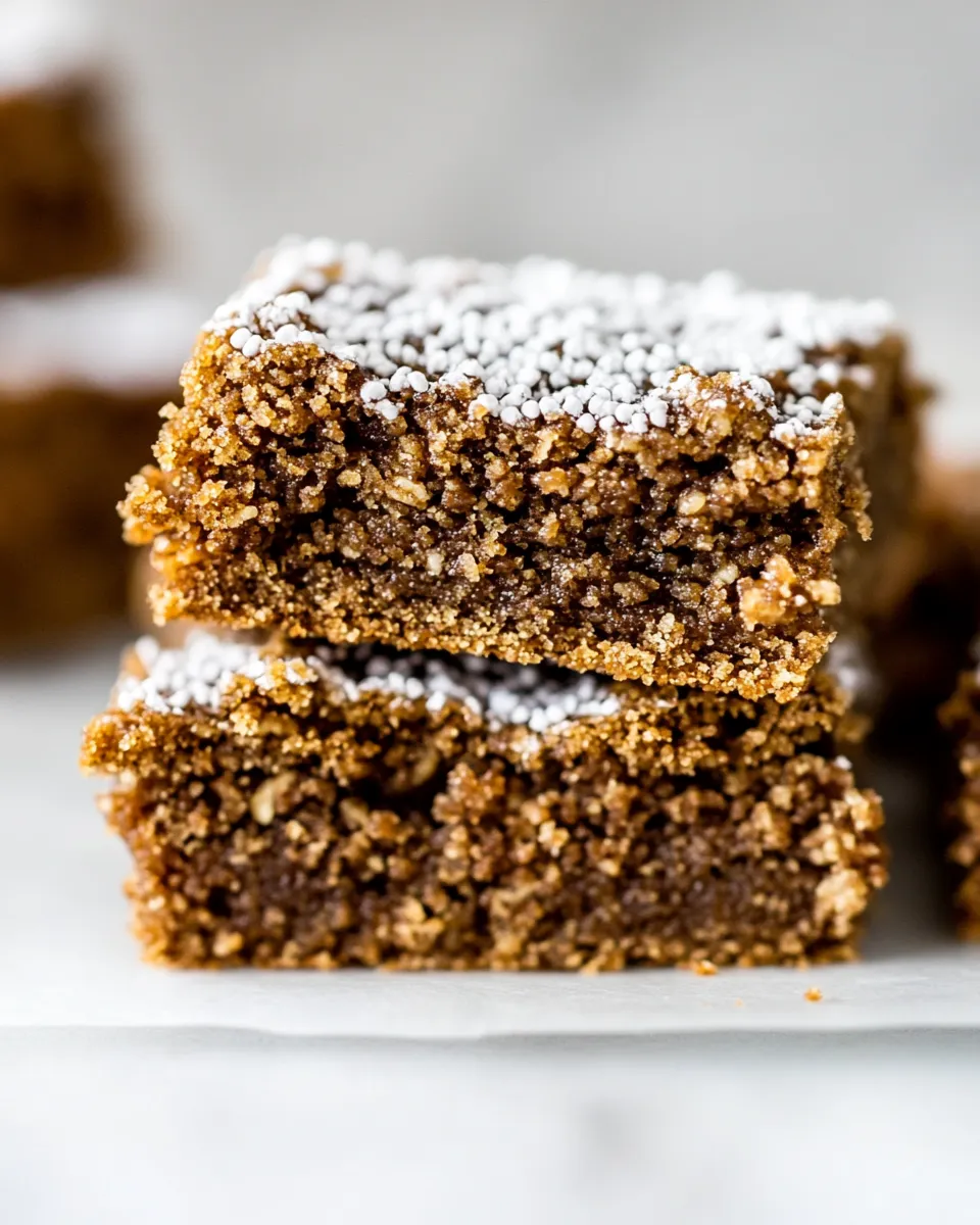 Homemade Vegan Gingerbread Cookie Bars photo