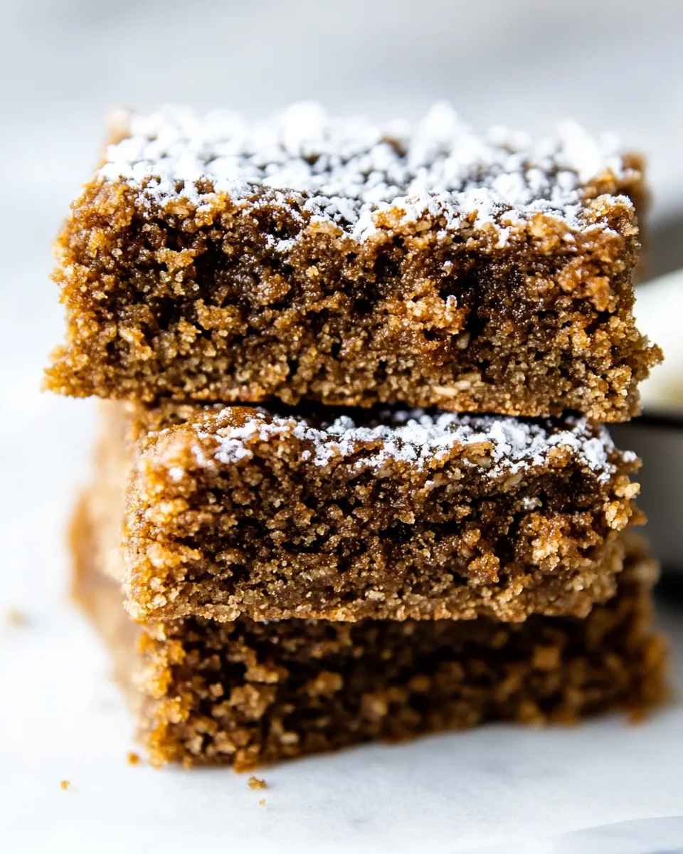 Classic Vegan Gingerbread Cookie Bars image
