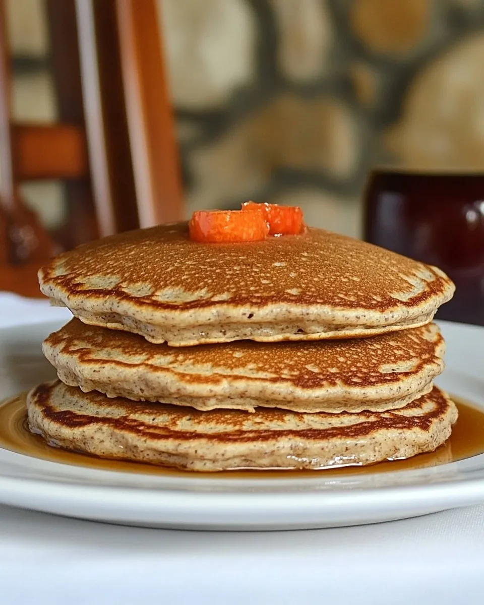 Healthy Whole Grain Pancakes shot
