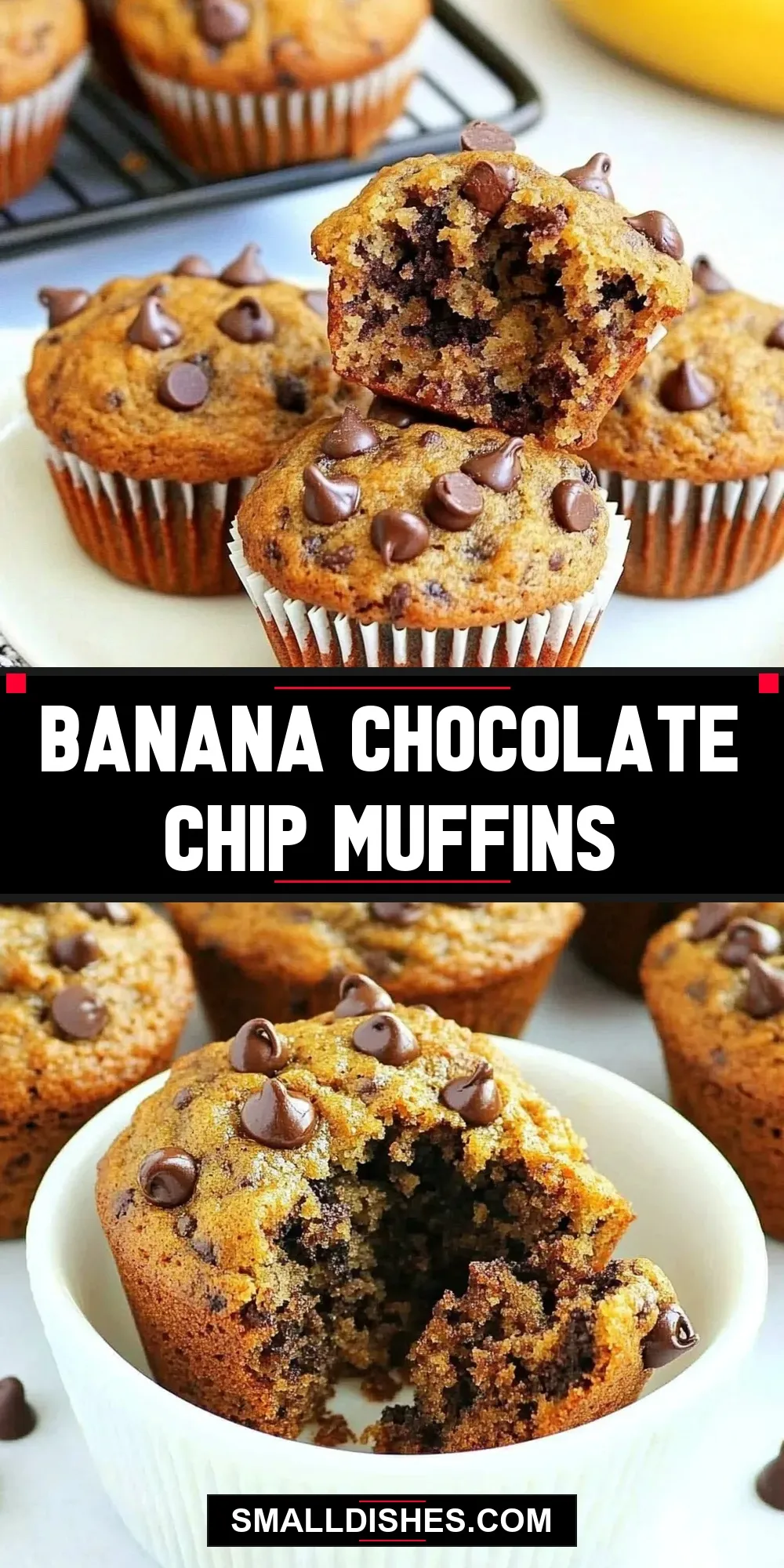 Easy Banana Chocolate Chip Muffins Recipe