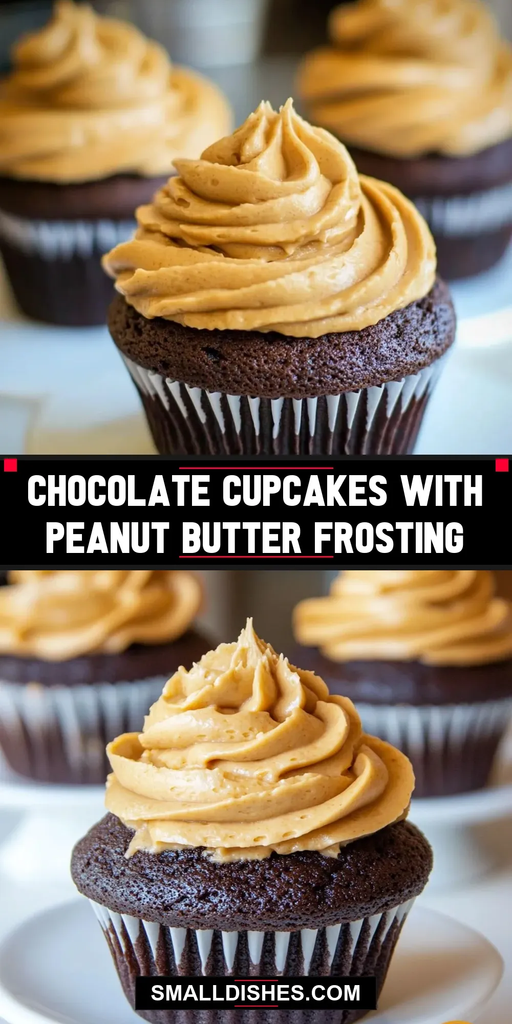 Chocolate Cupcakes With Peanut Butter Frosting Recipe