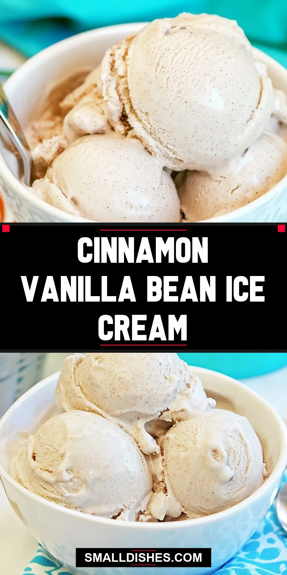 Easy Cinnamon Vanilla Bean Ice Cream Recipe